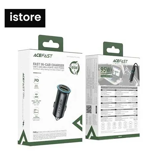 شارژر فندکی ایس فست B16 95 وات ACEFAST دارای گارانتی | ACEFAST Car Charger B16 — تصویر ۷