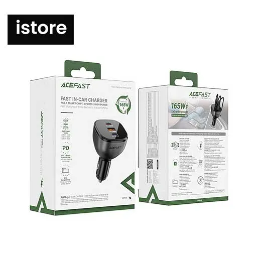 شارژر فندکی ایس فست توان 165 وات دارای گارانتی مدل B14 | ACEFAST B14 PD3.1 Fast Charger — تصویر ۶