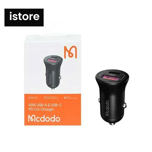 شارژر فندکی مک دودو 2680-CC Mcdodo توان 45 وات گارانتی 12 ماهه دو پورت | Mcdodo CC-268 — تصویر ۳