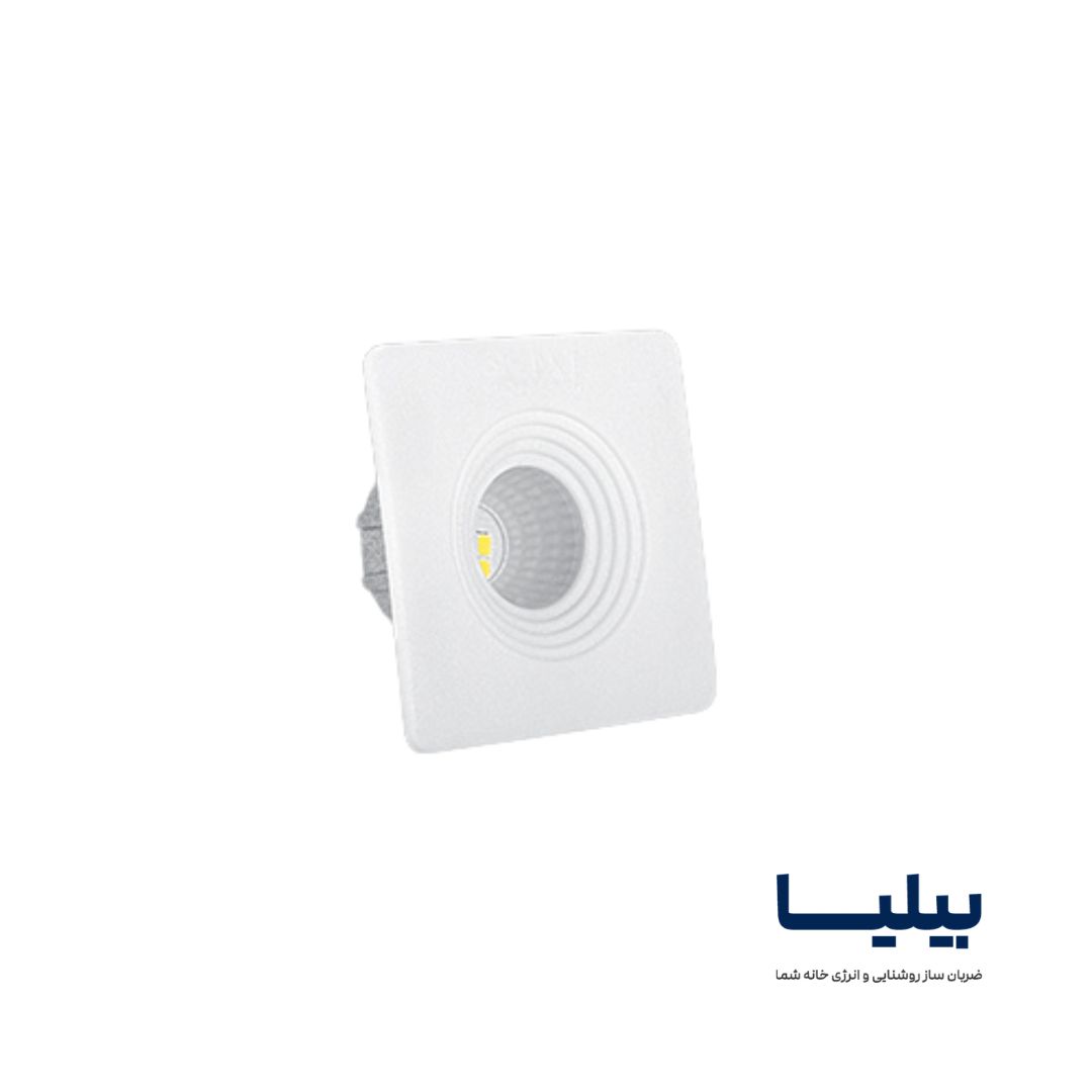 چراغ چشمی مربعی 3 وات SMD برند پارس شعاع توس — تصویر ۳