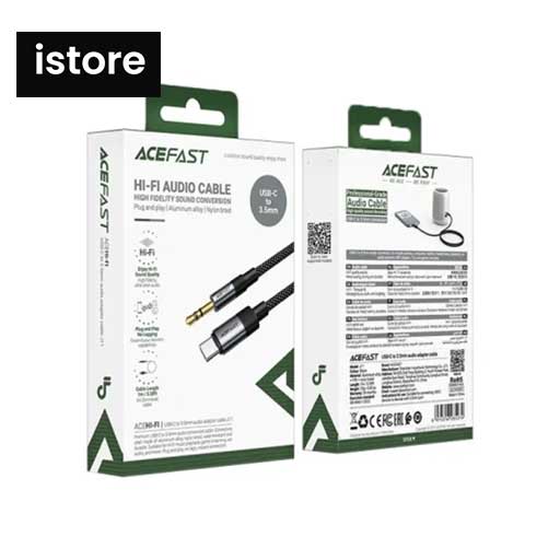 کابل تبدیل AUX به USB-C ایس فست مدل J11 طول 1 متر — تصویر ۴