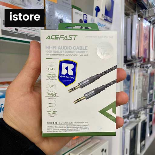 کابل انتقال صدا Aux ایس فست ACEFAST J10 طول 1 متر — تصویر ۳