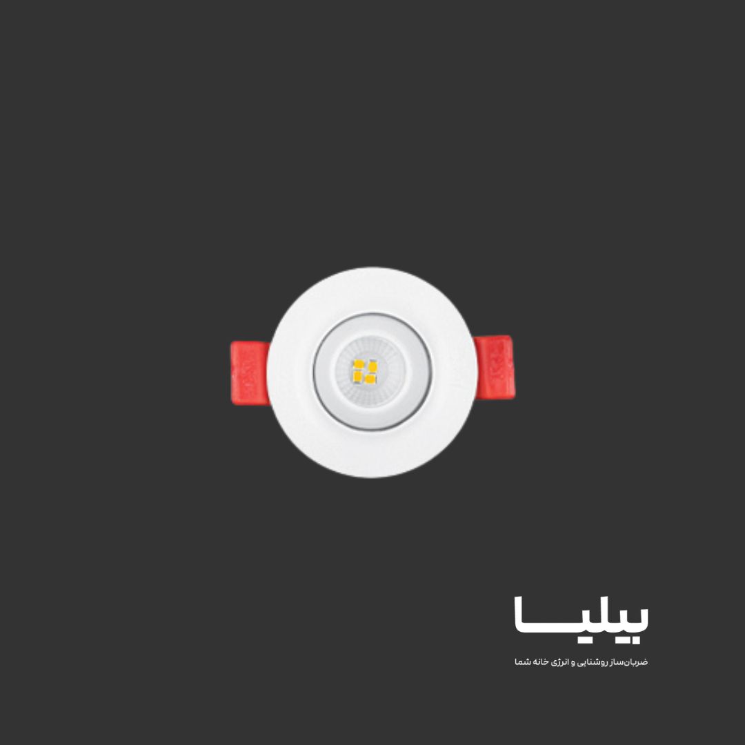 چراغ چشمی متحرک دایره ای 3 وات SMD برند پارس شعاع توس — تصویر ۸
