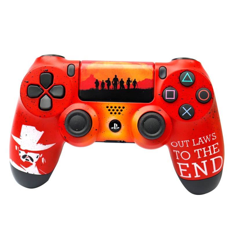 دسته کاستوم پلی استیشن SONY PlayStation 4 DualShock 4 طرح 2 Red Dead