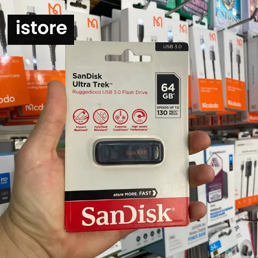 فلش sandisk Ultratrek usb3.0 64g — تصویر ۳