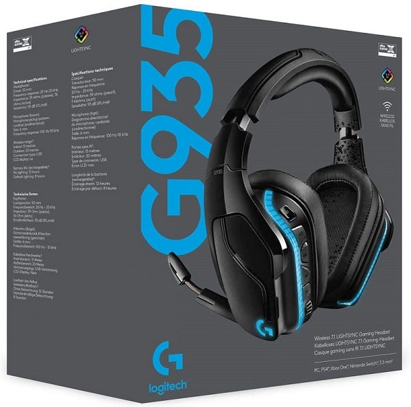 هدست گیمینگ لاجیتک Logitech G935 Wireless 7.1 — تصویر ۳