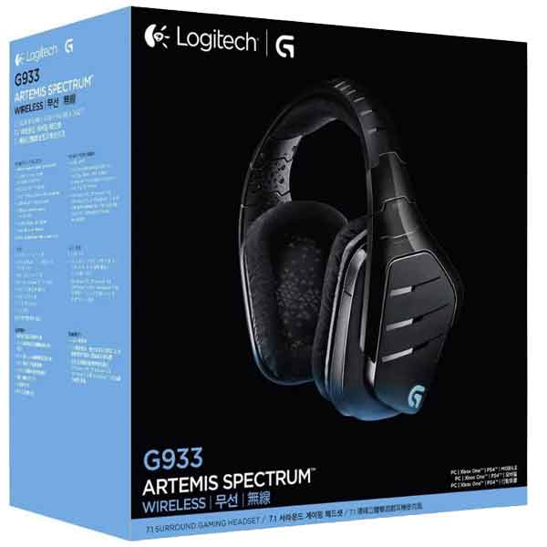 هدست بیسیم مخصوص بازی لاجیتک مدل G933 Artemis Spectrum رنگ مشکی — تصویر ۳