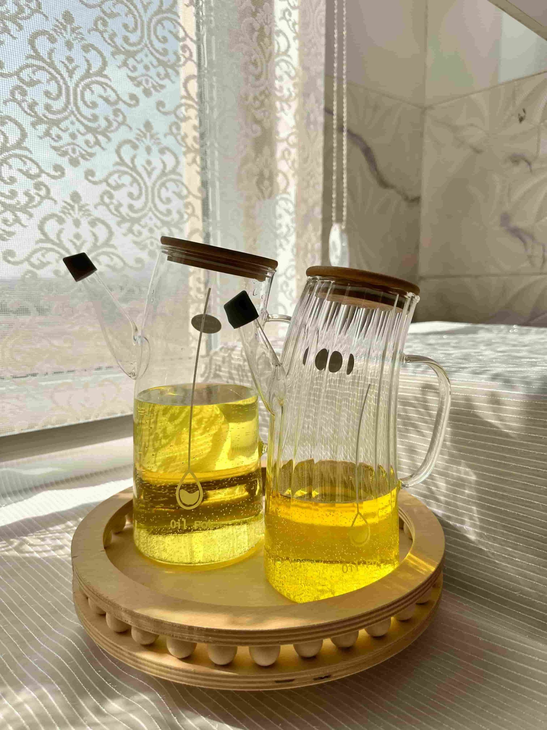 روغن ریز پیرکس مدل خم درب بامبو دو سایز موجود — تصویر ۳