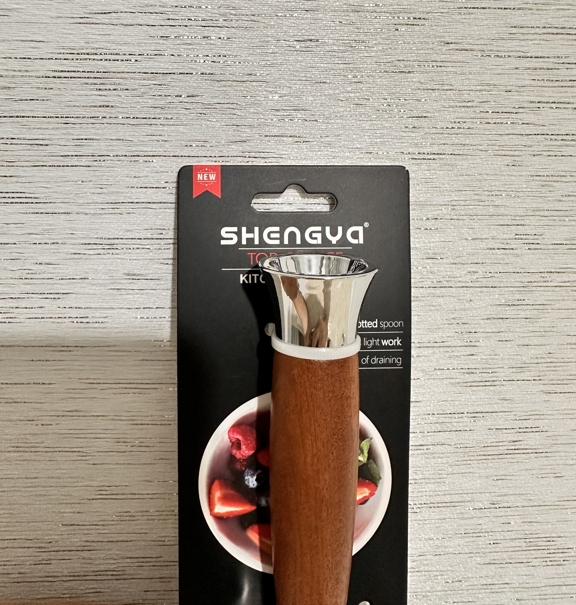 پیتزا بر استیل دسته چوبی شنگیا shengya — تصویر ۳