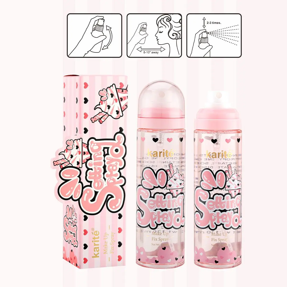 اسپری فیکس آرایش کاریته حجم 130 میل — تصویر ۵