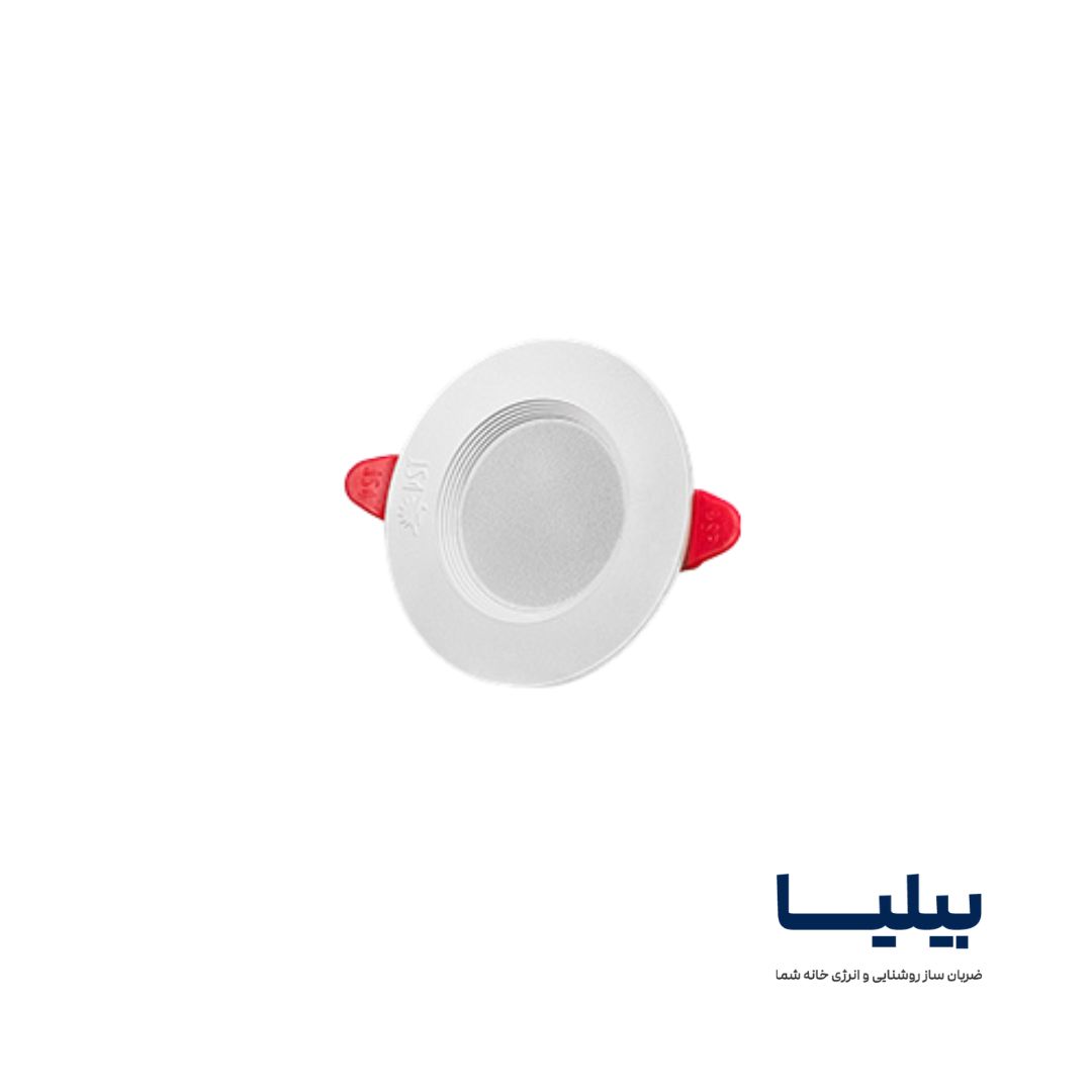 چراغ سقفی توکار دایره ای 5 وات سولاریس پارس شعاع توس — تصویر ۲
