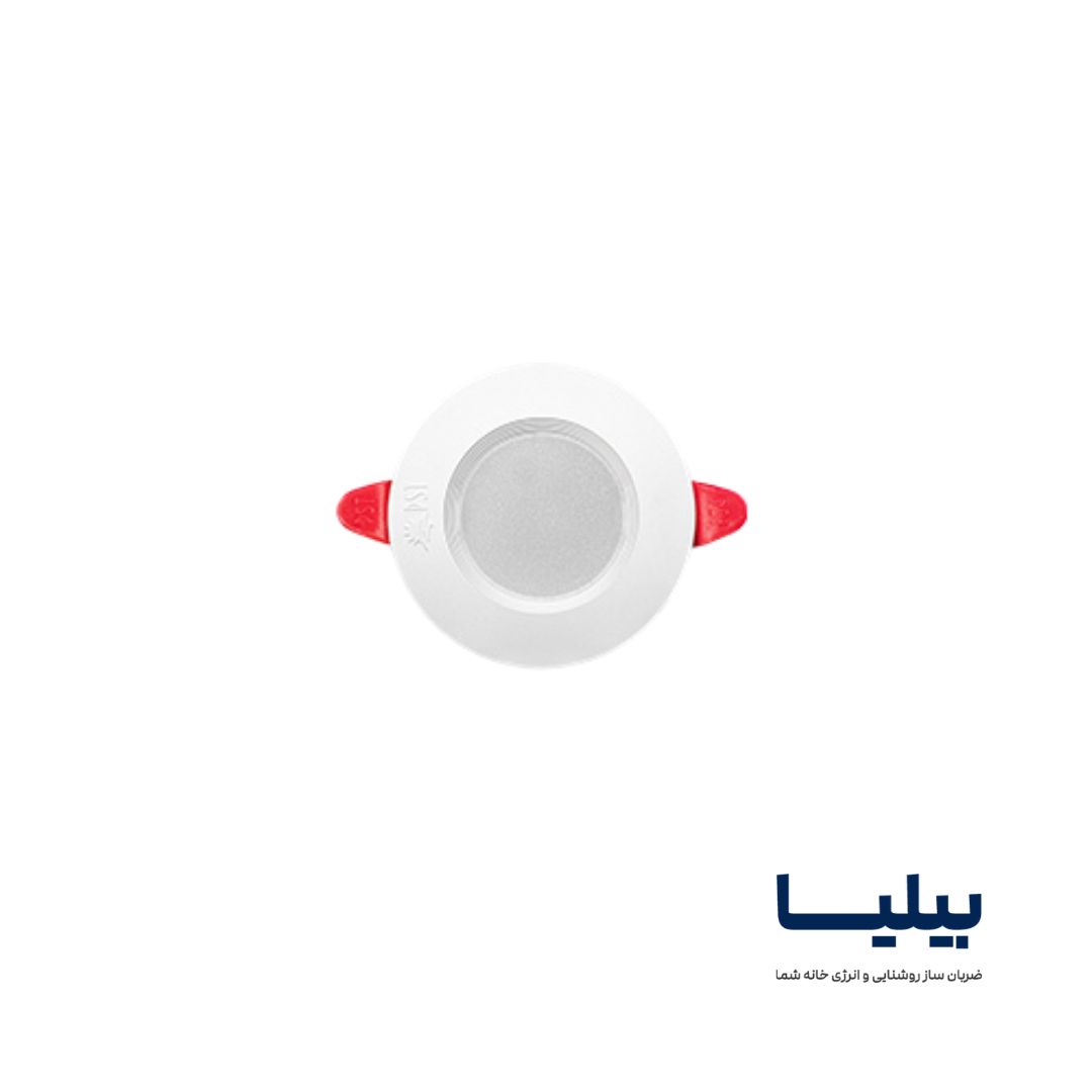 چراغ سقفی توکار دایره ای 5 وات سولاریس پارس شعاع توس — تصویر ۳