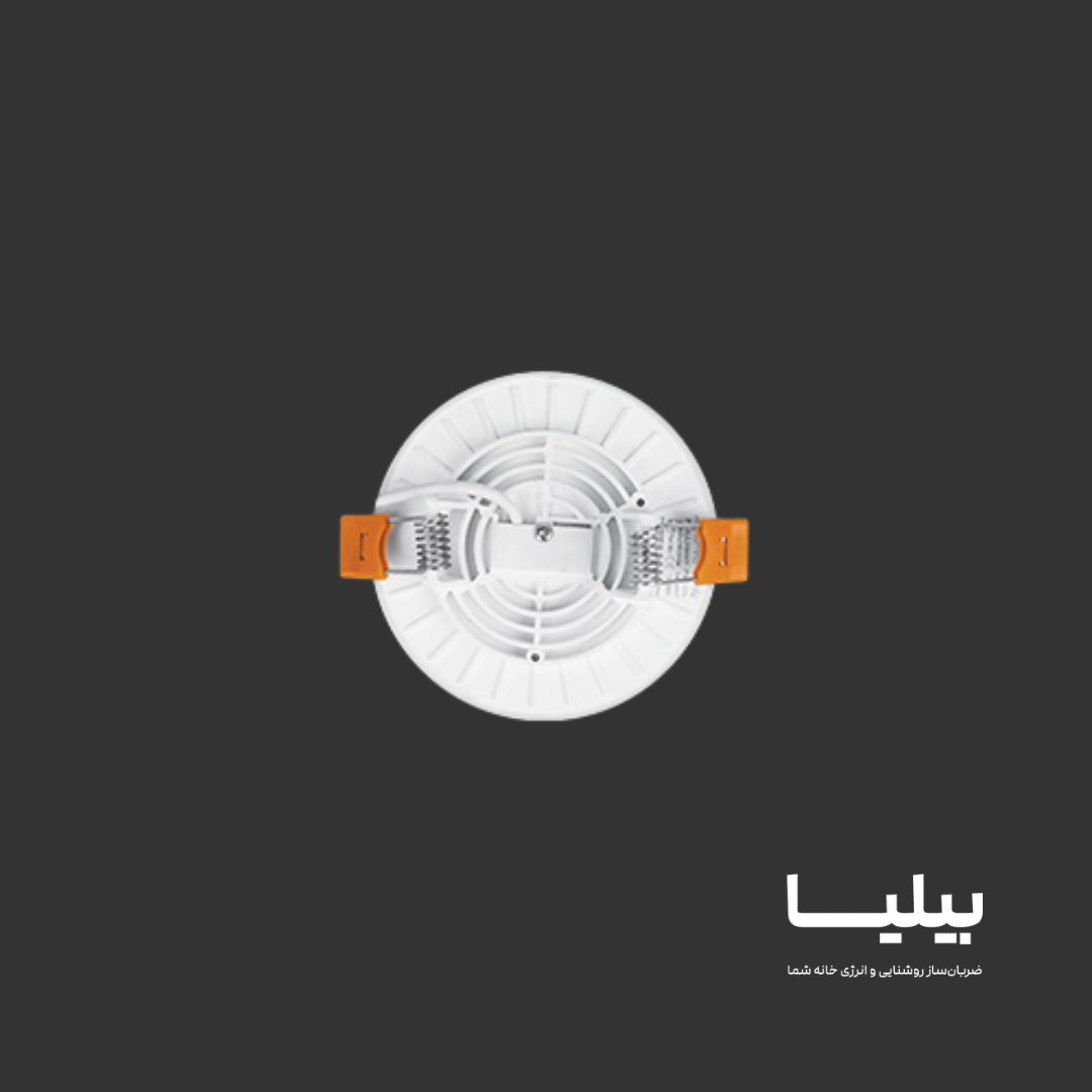چراغ سقفی توکار دایره ای 7 وات فولایت پارس شعاع توس — تصویر ۸