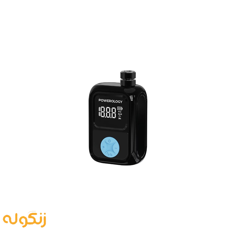پمپ باد قابل حمل پاورولوژی مدل Portable Electric Tire Inflator PSM018