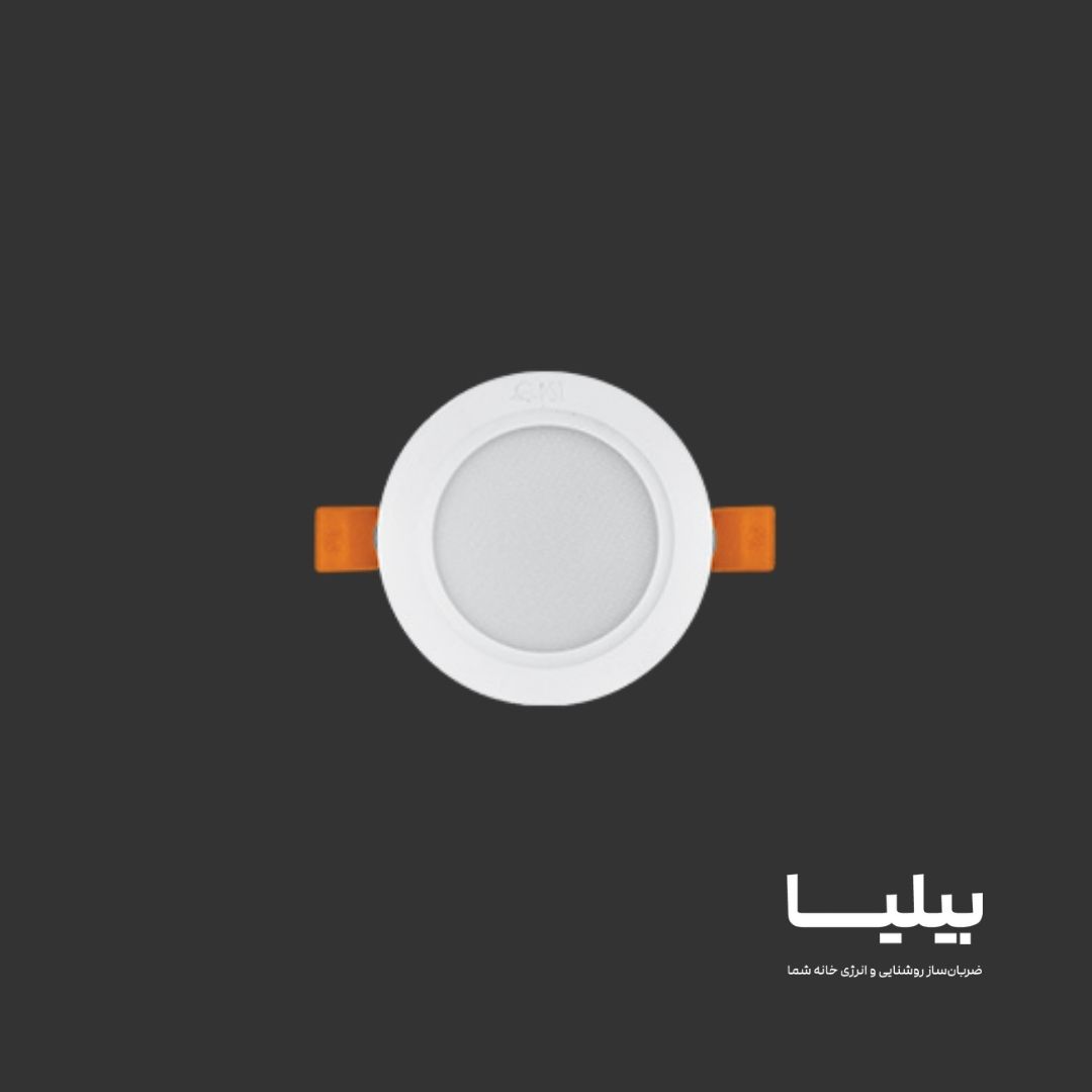 پنل سقفی توکار دایره ای 9 وات آرامیس پارس شعاع توس — تصویر ۸