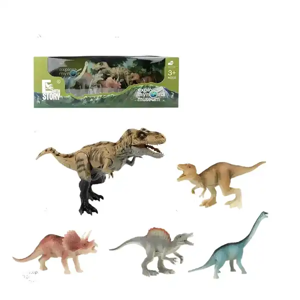 اکشن فیگور 5 عددی دایناسور مدل Dinosaurs Explore Museum — تصویر ۴