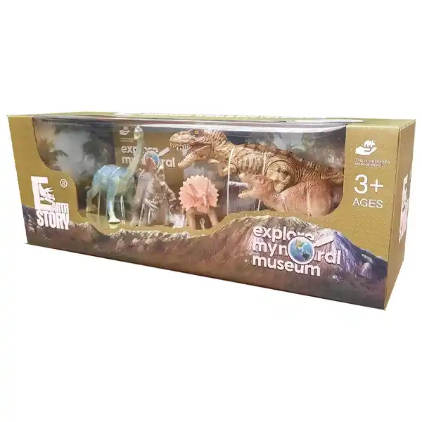 اکشن فیگور 5 عددی دایناسور مدل Dinosaurs Explore Museum — تصویر ۳
