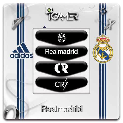 برچسب لایت بار دسته پلی استیشن ۴ طرح Real Madrid