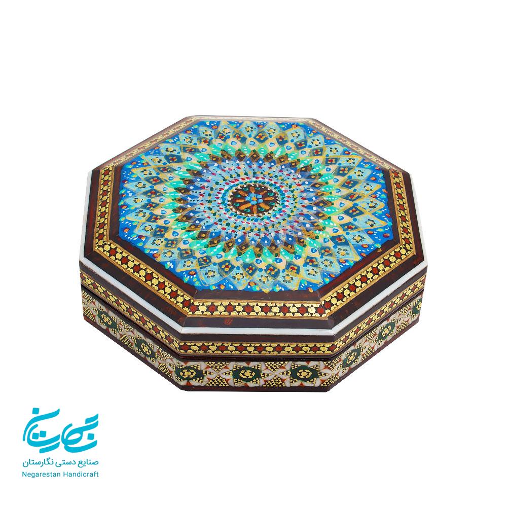 جعبه النگو خاتم کاری و تذهیب — تصویر ۲