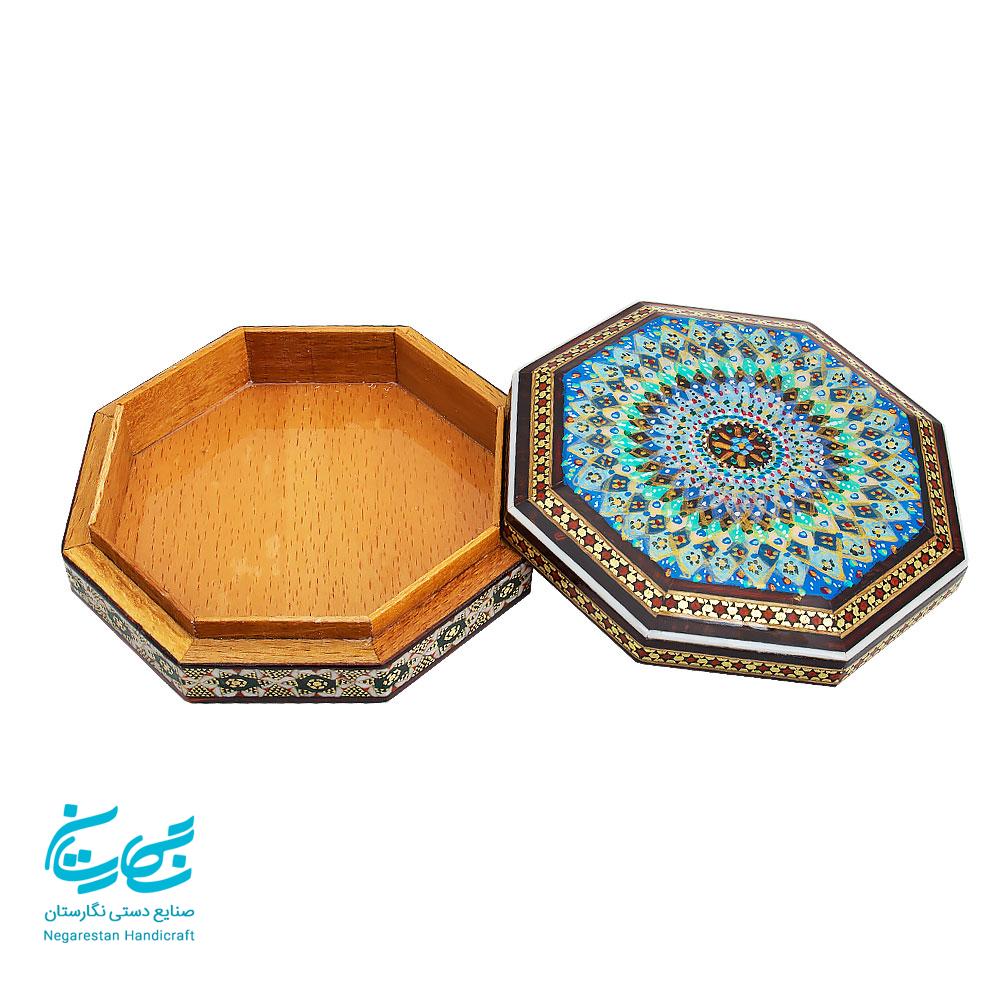 جعبه النگو خاتم کاری و تذهیب — تصویر ۳