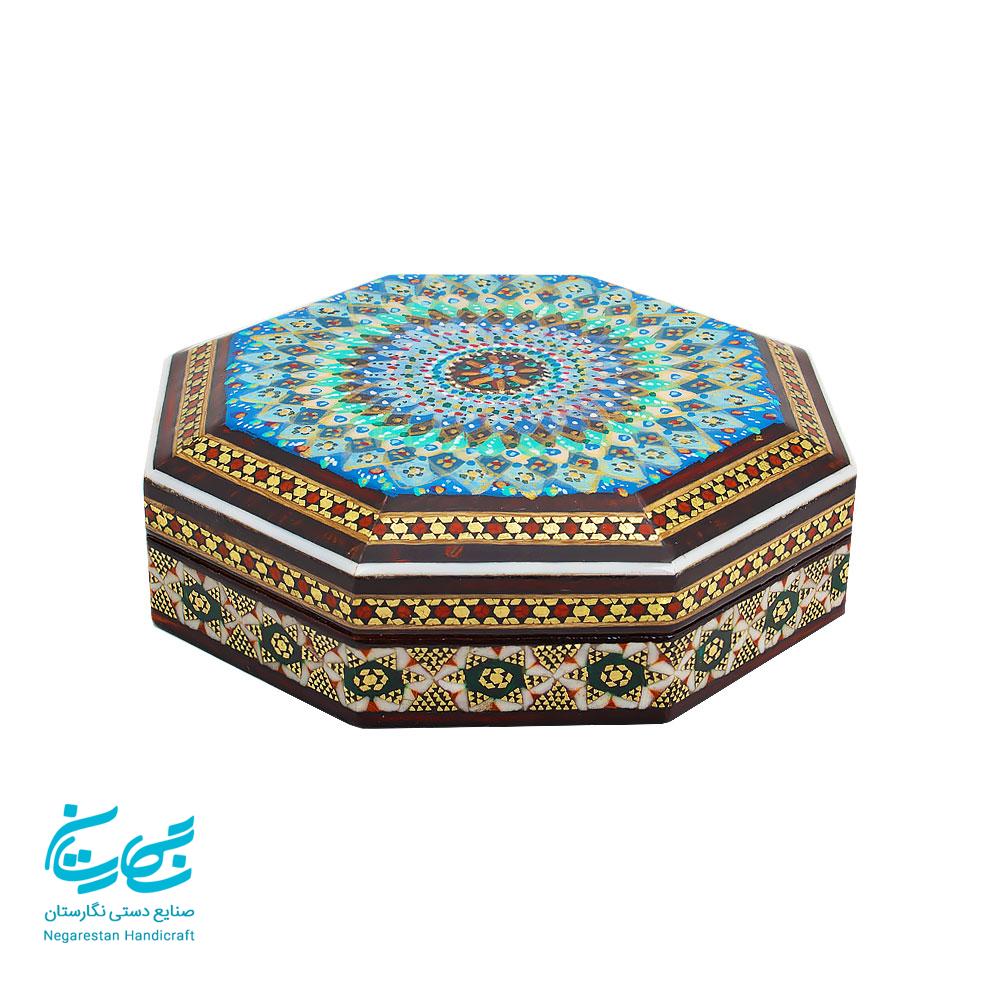 جعبه النگو خاتم کاری و تذهیب — تصویر ۴