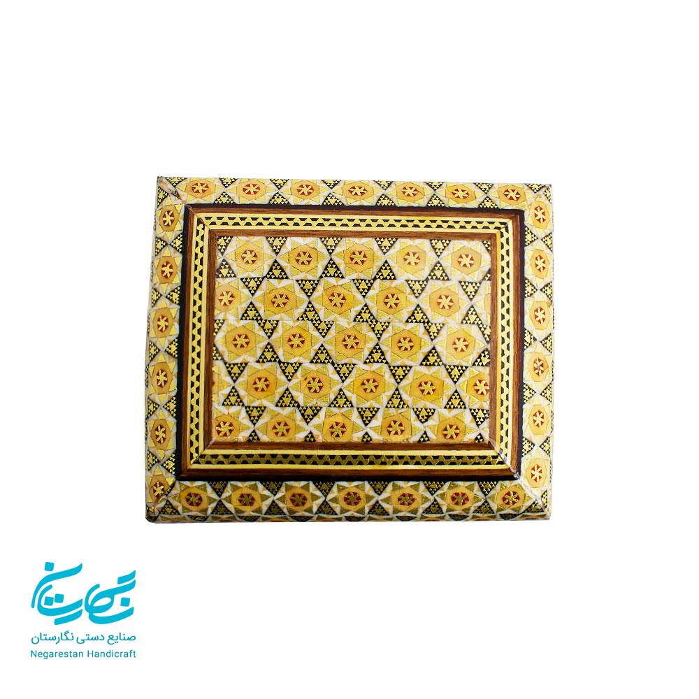 جعبه جواهرات خاتم کاری 10 در 12 س.م — تصویر ۵