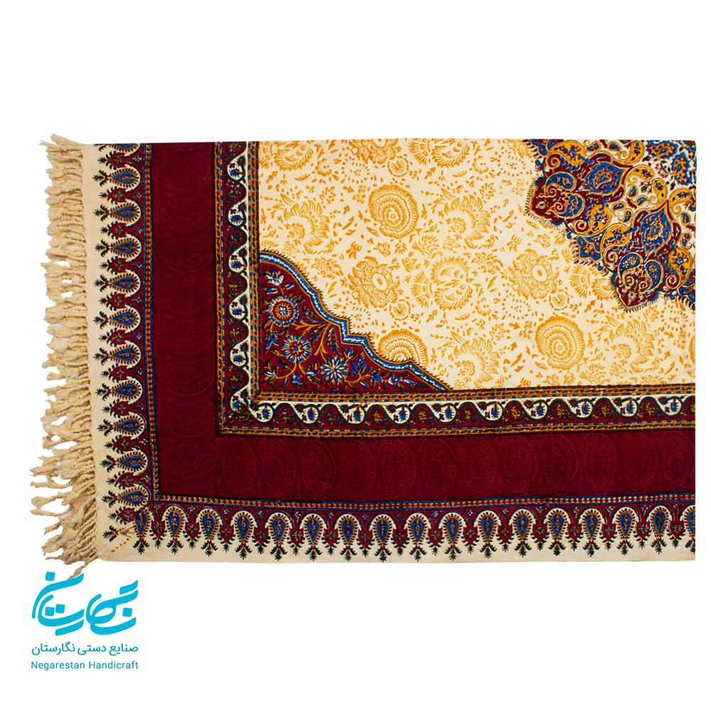 رومیزی قلمکار 100 در 150 سانتیمتر نفیس — تصویر ۶