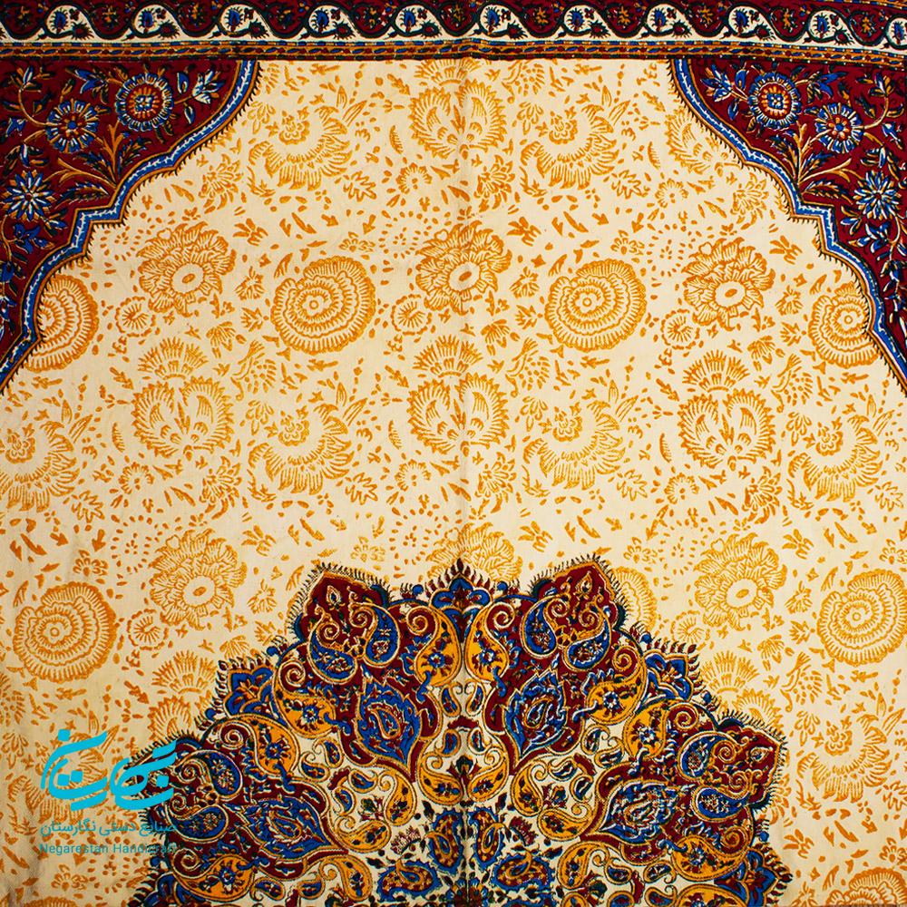 رومیزی قلمکار 100 در 150 سانتیمتر نفیس — تصویر ۸