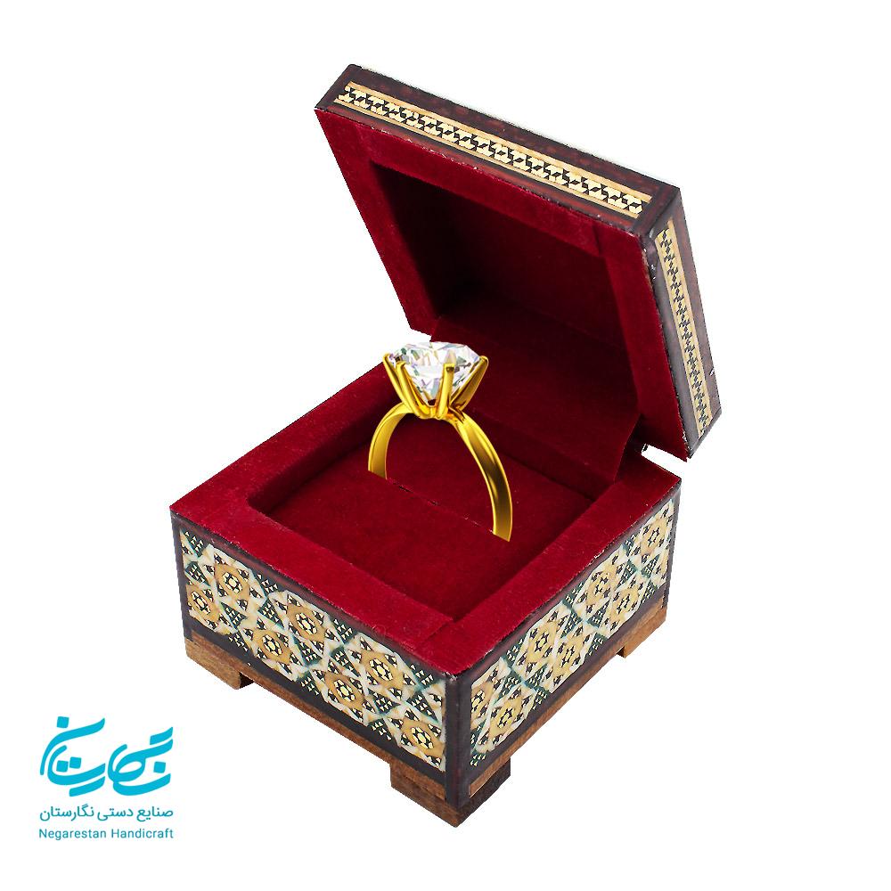 جعبه انگشتر خاتم کاری — تصویر ۳
