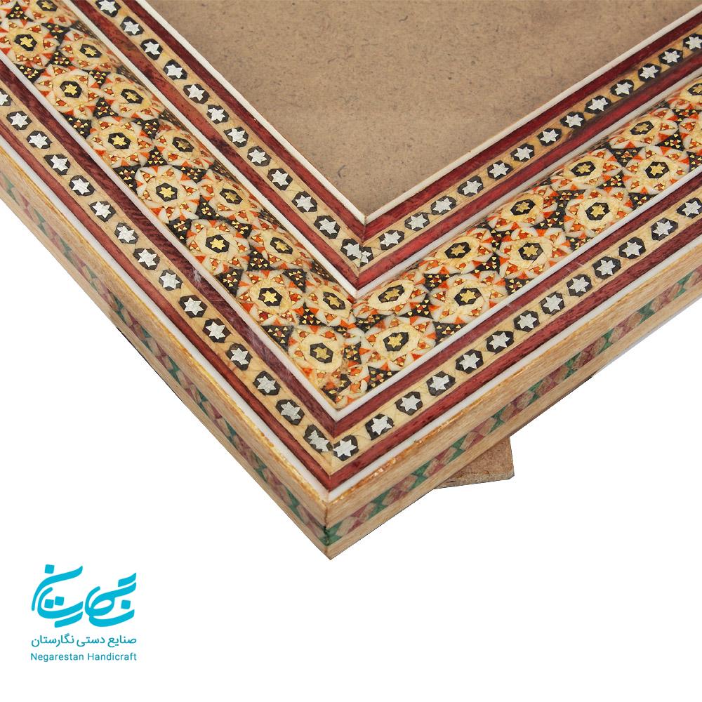 قاب خاتم کاری A4 طرح دوگل — تصویر ۴