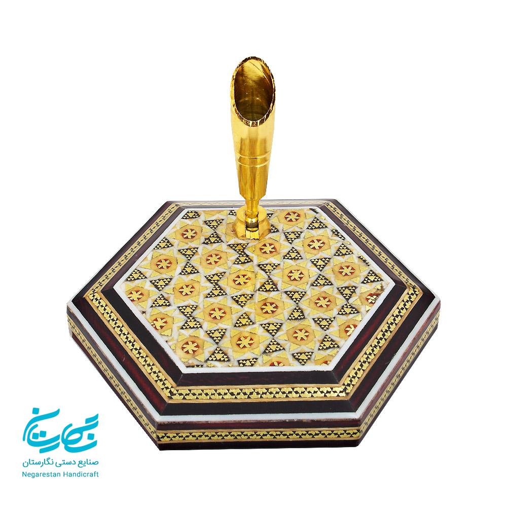 جاقلمی خاتم کاری تکی — تصویر ۴