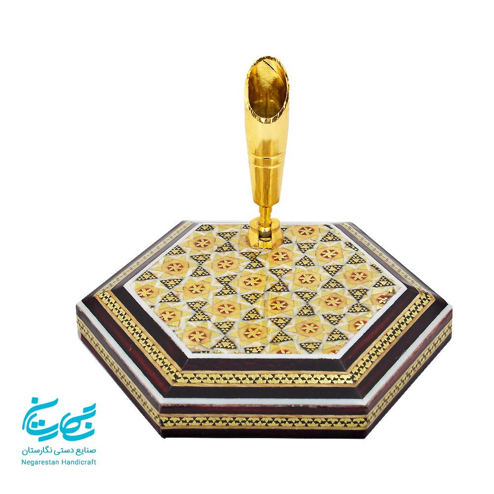 جاقلمی خاتم کاری تکی — تصویر ۲