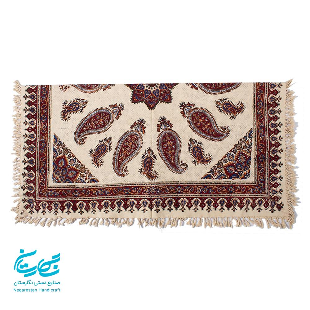 رومیزی قلمکار طرح بته جقه 120 در 120 — تصویر ۳