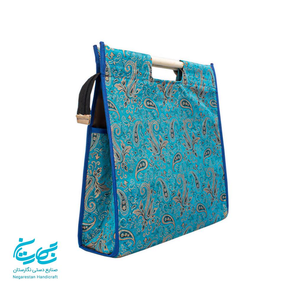 ساک ترمه دسته چوبی 50 س.م — تصویر ۲