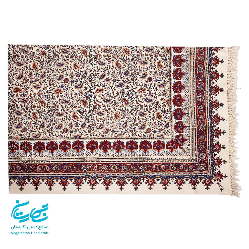 رومیزی قلمکار 135 در 200 طرح گل ریز — تصویر ۲