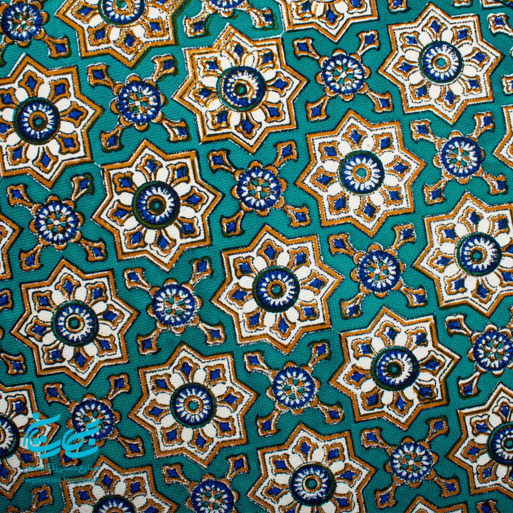 رومیزی قلمکار گرد قطر 150 صادراتی — تصویر ۴