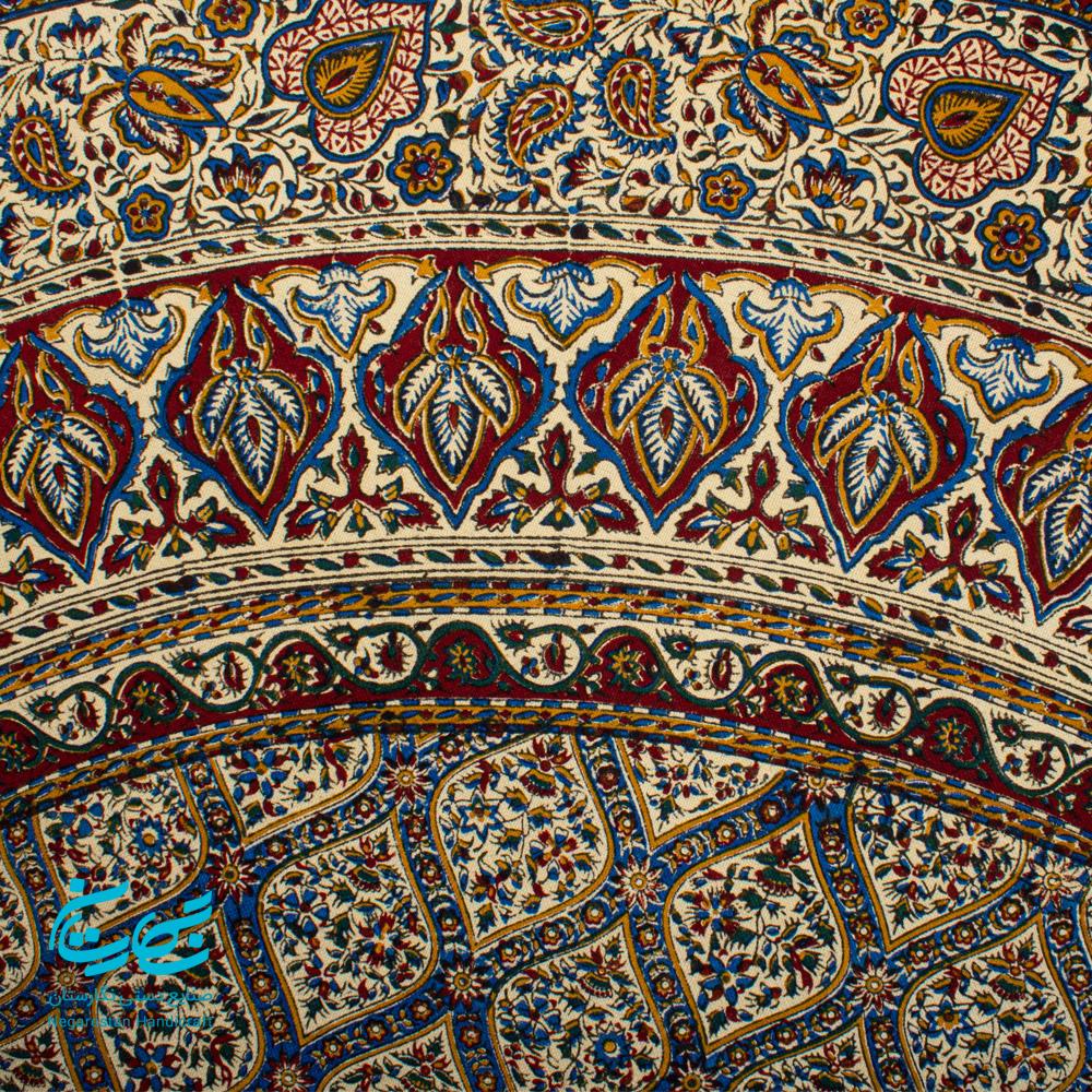 رومیزی قلمکار گرد یک و نیم متری اعلا — تصویر ۳