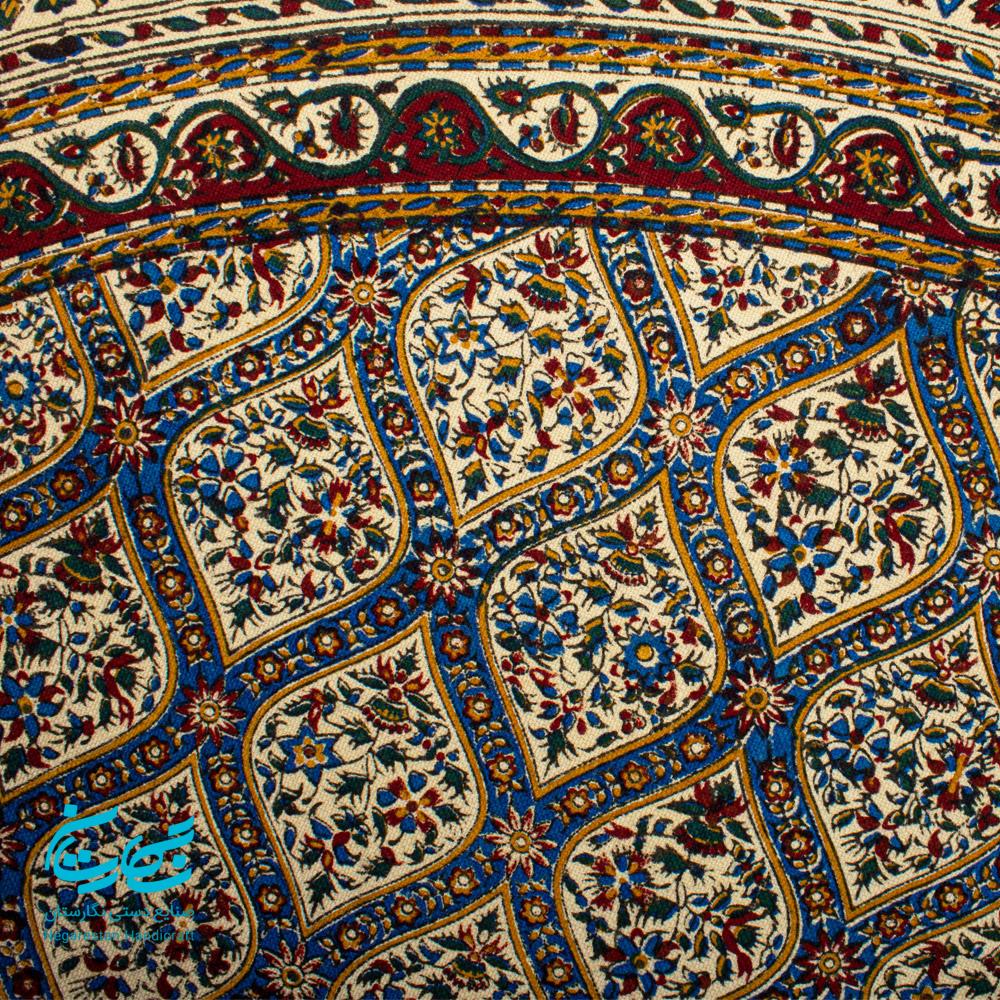 رومیزی قلمکار گرد یک و نیم متری اعلا — تصویر ۴