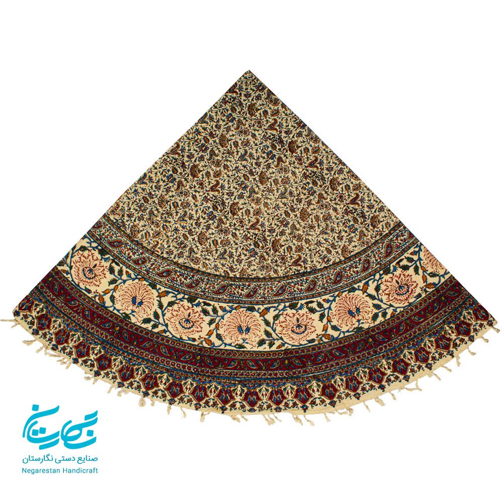 رومیزی قلمکار گرد 150 سانتیمتر اعلا — تصویر ۲