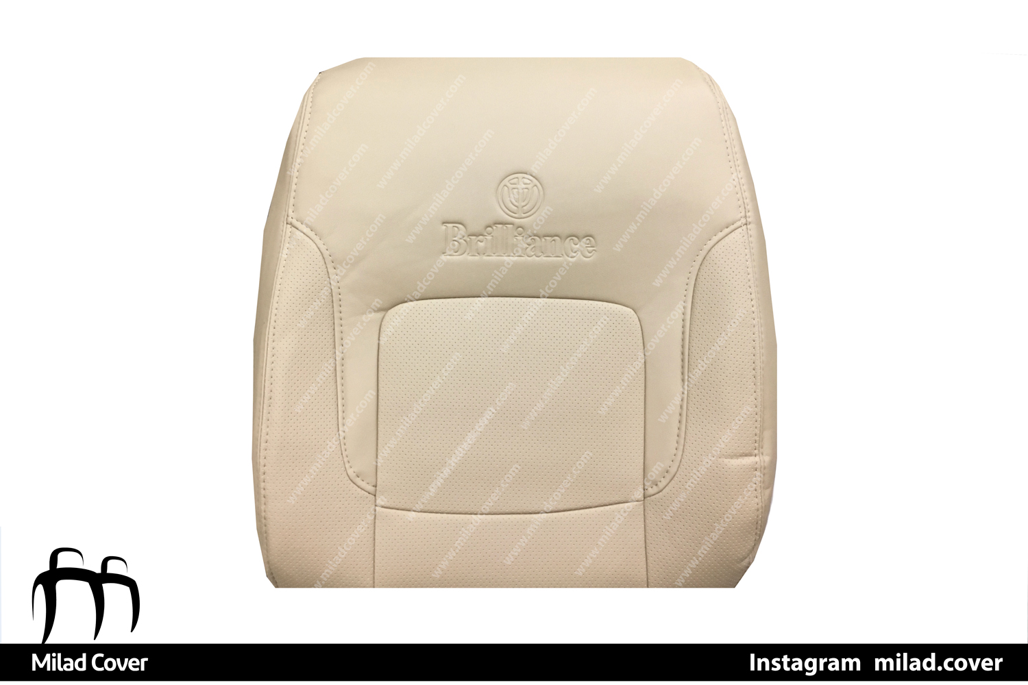 روکش صندلی برلیانس H330-320 چرم رنگ کرم — تصویر ۲