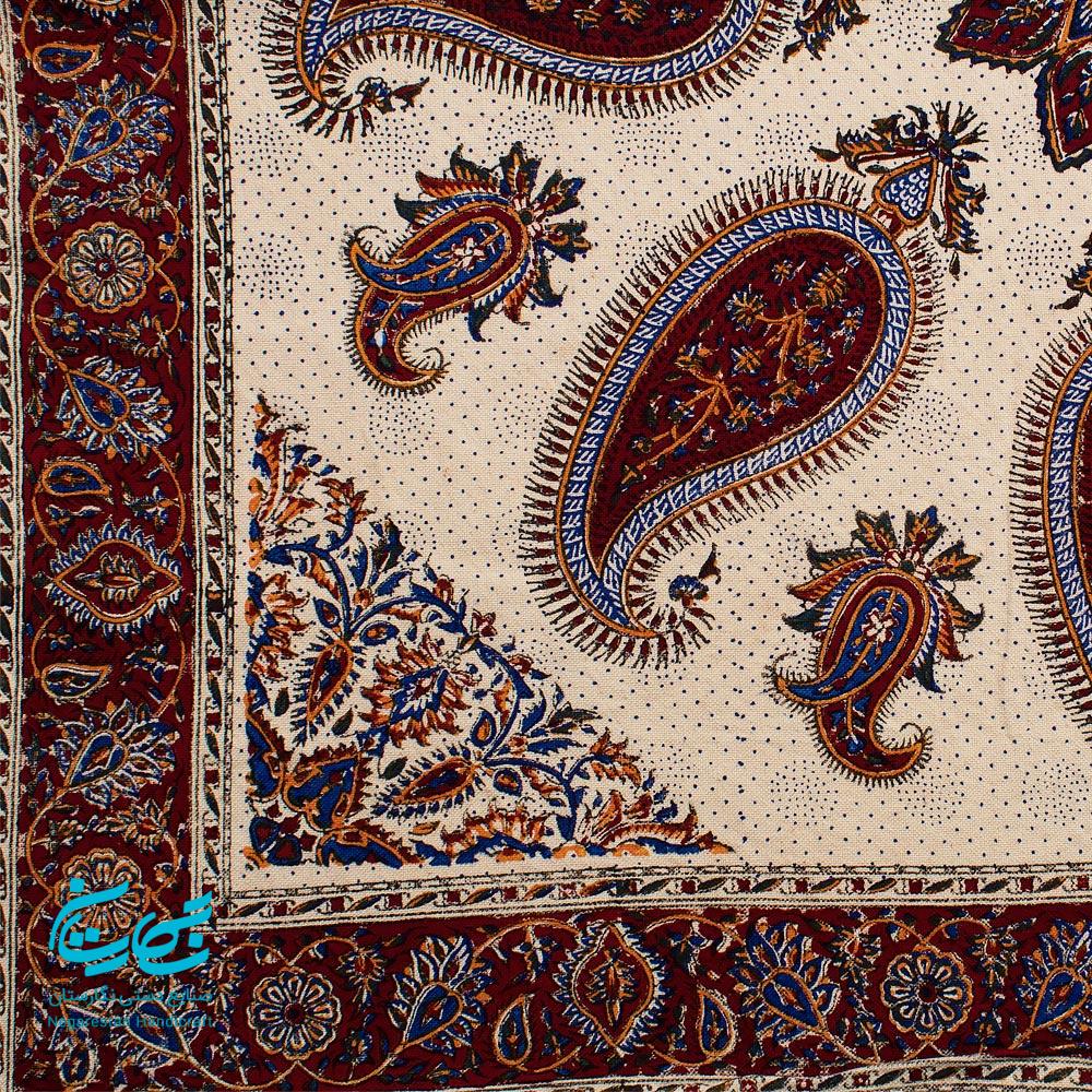 رومیزی قلمکار 1 متری طرح بته جقه — تصویر ۴