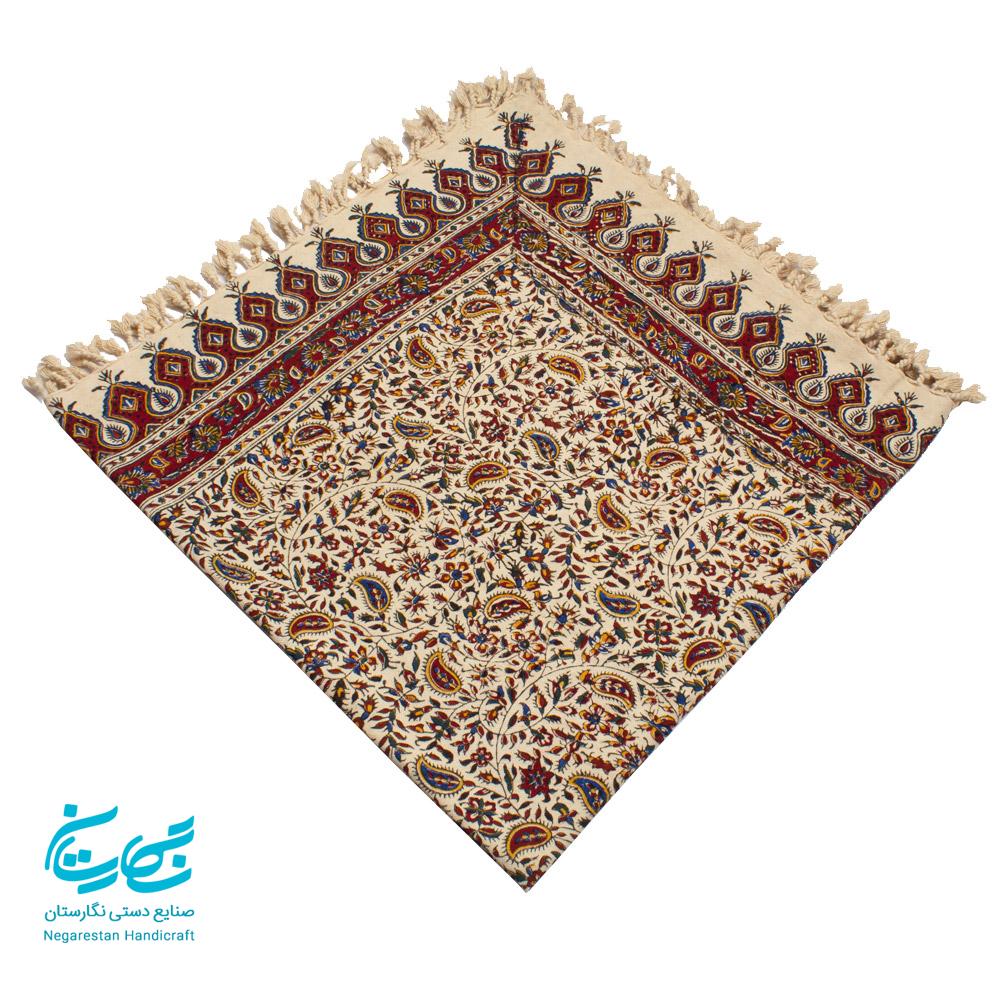 رومیزی قلمکار 100 در 100 طرح گل ریز — تصویر ۵