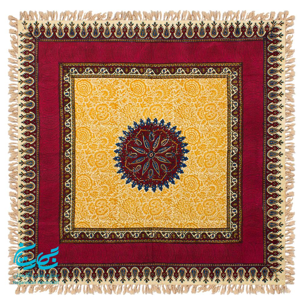 رومیزی قلمکار نفیس 1 متری — تصویر ۴