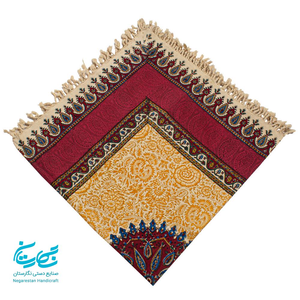 رومیزی قلمکار نفیس 1 متری — تصویر ۵