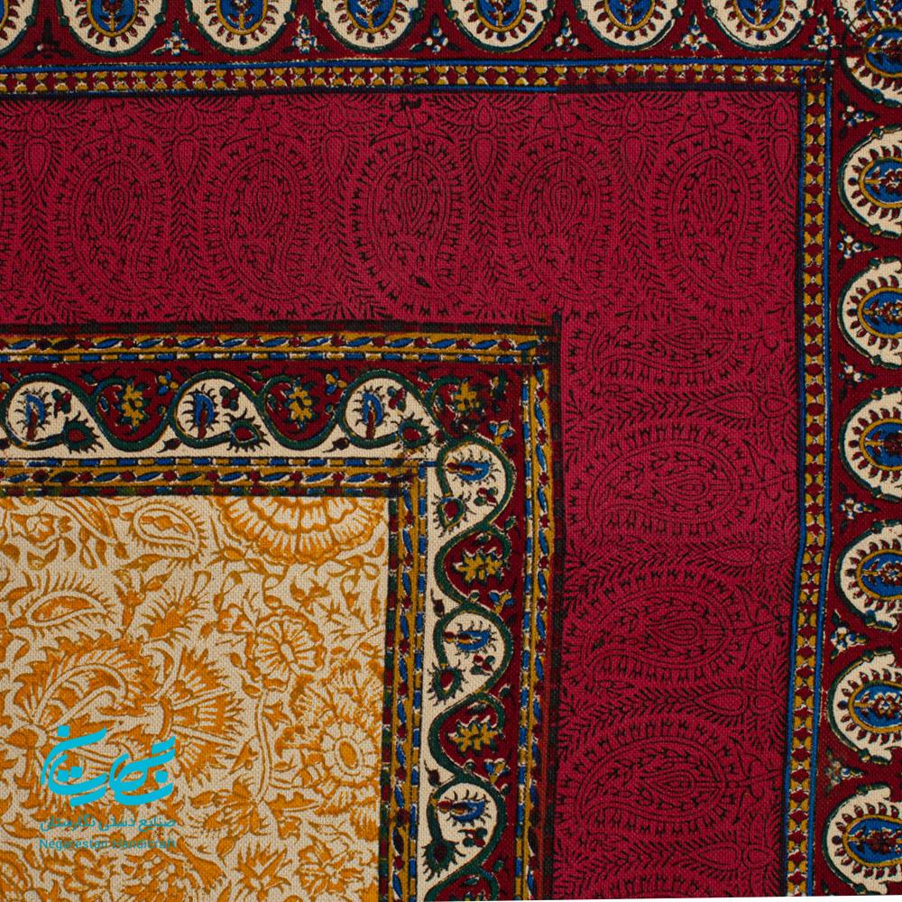 رومیزی قلمکار نفیس 1 متری — تصویر ۶