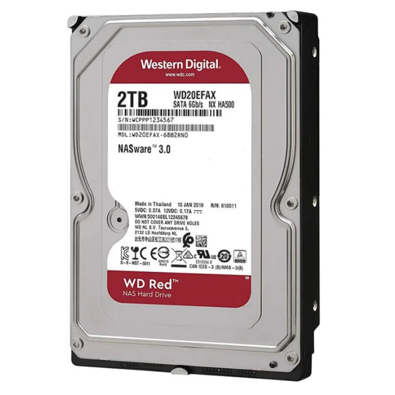 هارد وسترن 2 ترابایت قرمز Red 2TB WD20EFAX — تصویر ۳