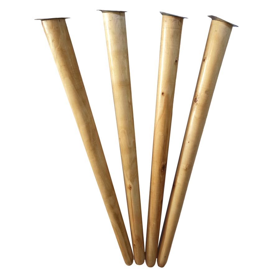 پایه میز چوبی مخروطی 75 سانتی متری کد D1-75 – دیوان دکور — تصویر ۲
