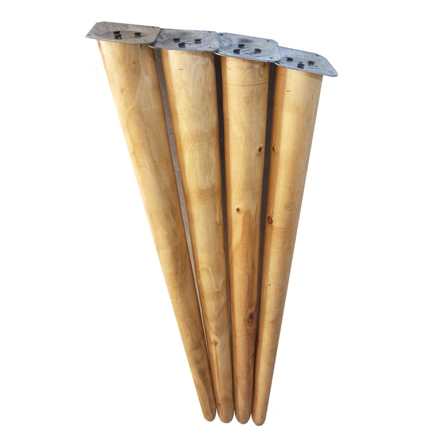 پایه میز چوبی مخروطی 65 سانتی متری کد D1-65 – دیوان دکور — تصویر ۳