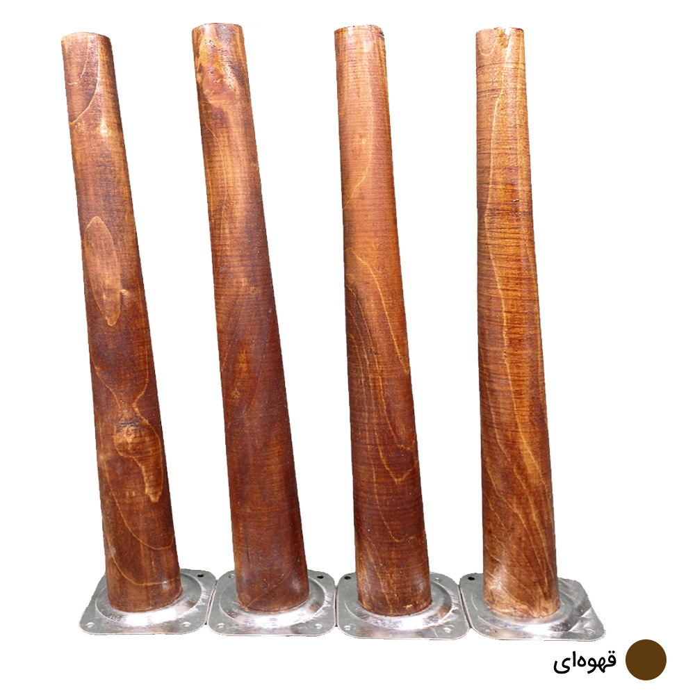 پایه میز چوبی مخروطی 30 سانتی متری کد D1-30 – دیوان دکور — تصویر ۵