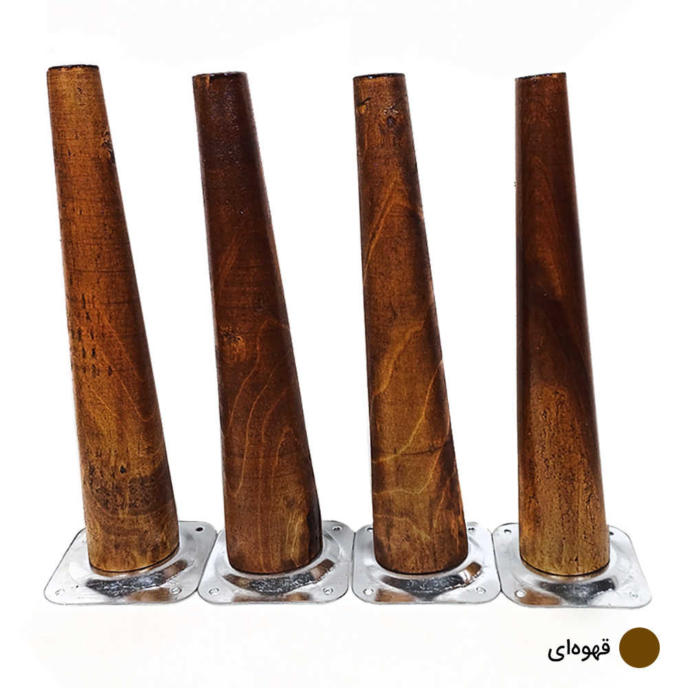 پایه میز چوبی مخروطی 15 سانتی متری کد D1-15 – دیوان دکور — تصویر ۷